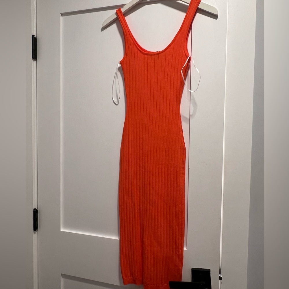 Orange summer dress